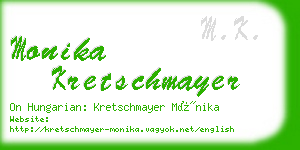 monika kretschmayer business card